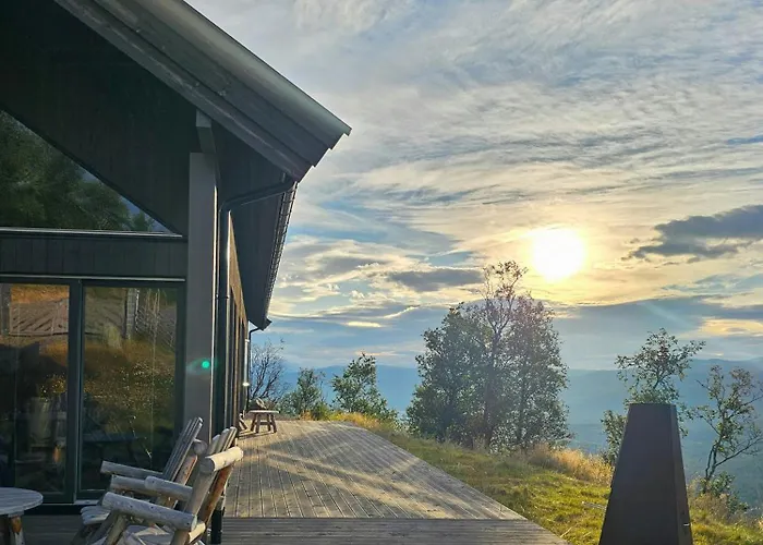 Mountain Cabin With Panoramic Views And Sauna Oppdal